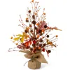 Glitzhome Fall Harvest Table Tree Decor In Orange
