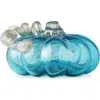 Glitzhome Fall Multi-style Small Glass Pumpkins In Blue
