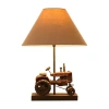 Glitzhome Farmhouse Truck Table Lamp In Brown