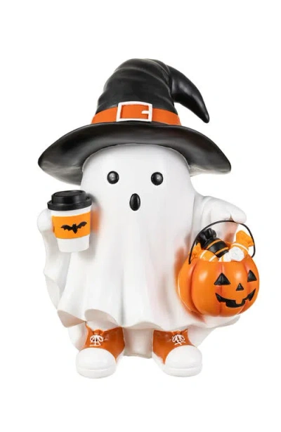 Glitzhome Halloween Resin Witch Ghost Table Decor In Black