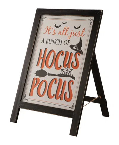 Glitzhome Halloween Wooden Sanding Easel Sign Decor Or Hanging Decor In Multi