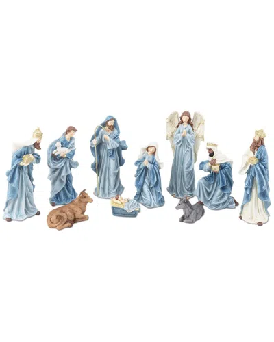 Glitzhome Handmade Celestial Nativity Figurine Set In Multi