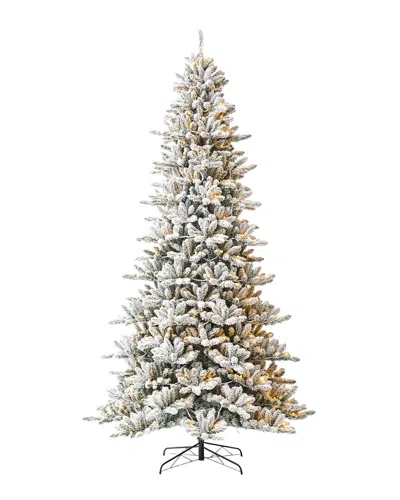 Glitzhome Handmade Flocked Full-size Fir Tree In Neutral