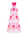 Glitzhome Handmade Inflatable Bows Tree In Multi