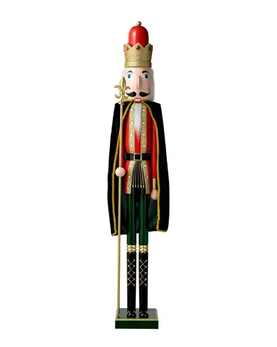 Glitzhome Handmade King Nutcracker In Black