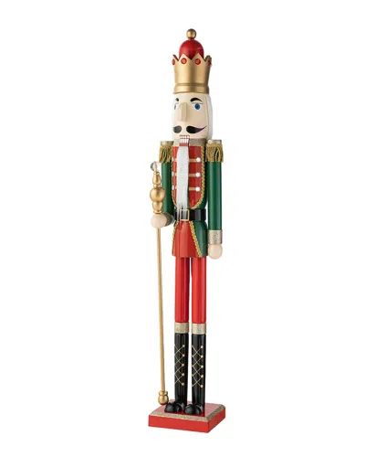 Glitzhome Handmade King Nutcracker In Multi