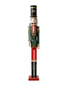 Glitzhome Handmade Soldier Nutcracker In Multi