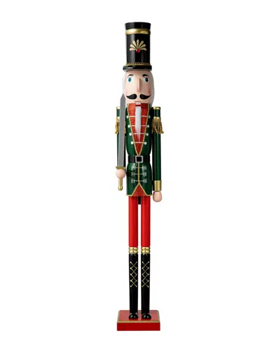 Glitzhome Handmade Soldier Nutcracker In Multi