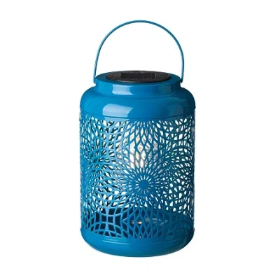 Glitzhome Lantern In Blue
