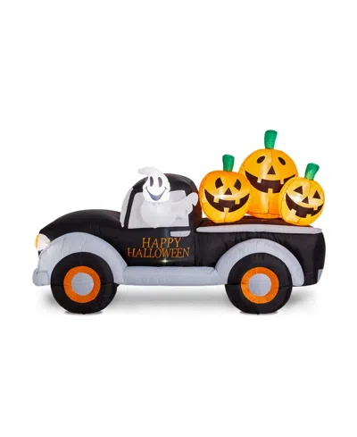 Glitzhome Lighted Inflatable Truck, 8 Feet