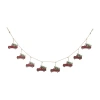 Glitzhome Metal Red Truck Indoor Garland In Red