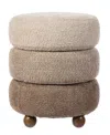 Glitzhome Modern 19" Gradient Upholstered Storage Ottoman Or Accent Stool In Multi