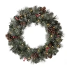 Glitzhome Pre-lit Wreath In Green