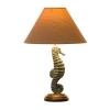 Glitzhome Seahorse Table Lamp In Brown
