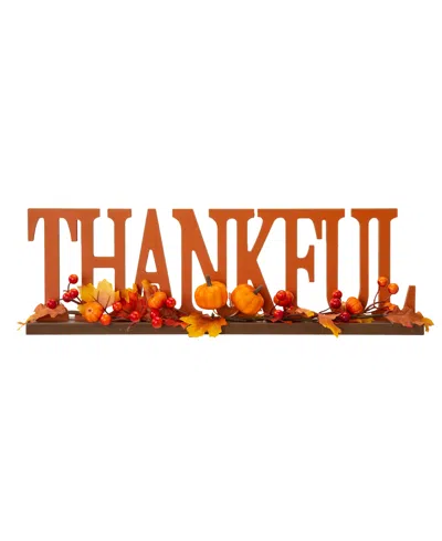 Glitzhome "thankful" Table Decor, 20" In Multi