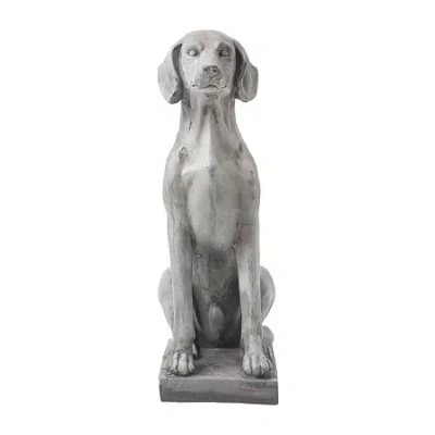 Glitzhome Traditional Figurine In Gray
