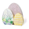 Glitzhome Wooden Eggs Easter Tabletop Decor In Multi