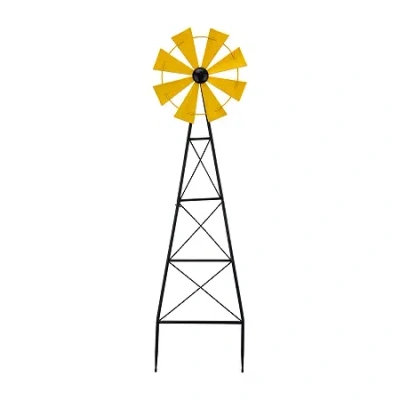 Glitzhome Yard Art In Yellow