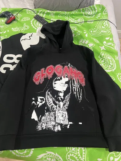 Pre-owned Glo Gang Solid Out Hoodie In Black
