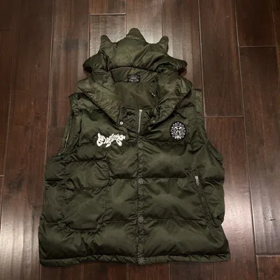 Pre-owned Glo Gang X Moncler Glocler Flare Collar Puffer Vest