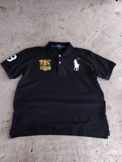 Pre-owned Glo Gang X Polo Ralph Lauren Y2k Chief Keef Polo Ralph Laurent Big Pony Nyc In Black