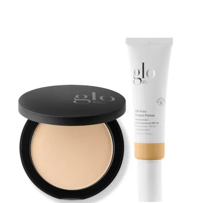 Glo Skin Beauty Pressed Base Powder Foundation And Oil-free Tinted Primer Spf 30 Bundle (various Shades) - Golden Li In Golden Light