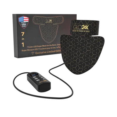 Glo24k 7 Color Led Super Mask For The Neck, Chest & Decollete