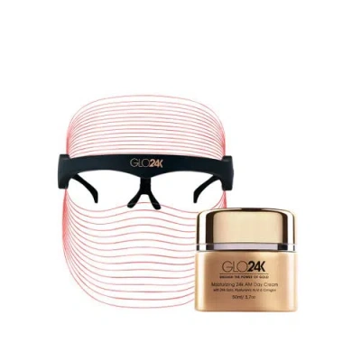 Glo24k Unleash The Power Of Gold 7 Color Led Beauty Mask + Day Cream. In Na