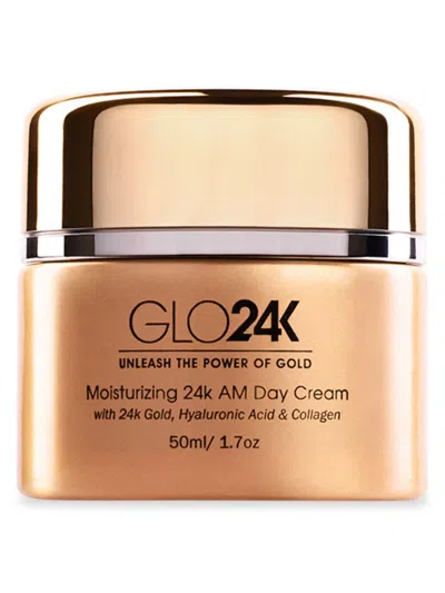 Glo24k Women's Moisturizing 24k Am Day Cream In White