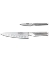 Global 2pc Knife Set In Silver