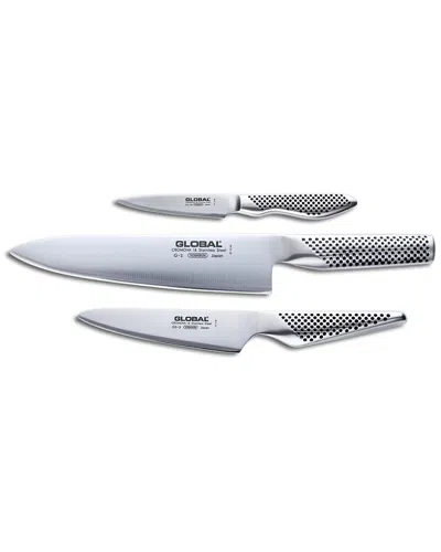 Global 3pc Knife Set In Black