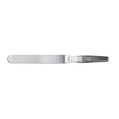 Global 4 Inch Angled Palette Knife, Cranked Spatula, Stainless Steel In Silver