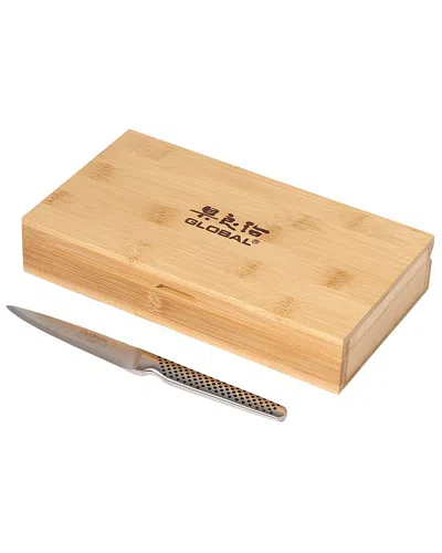 Global 6pc Steak Set With Bamboo Box In Brown