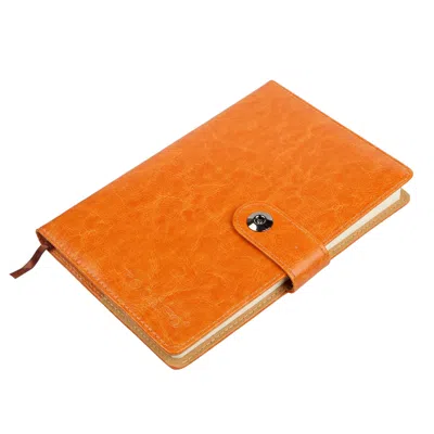 Global Bazaar 150 Pages Pu Leather Cover Notebook With Calendar, World Map, And Silk Ribbon