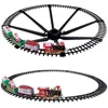 Global Bazaar Electric Train Set Xmas Steam Train Kit With Lights & Sound