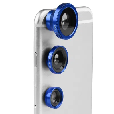 Global Bazaar Magnetic Phone Camera Lens Kit: 180°fisheye Lens In Blue