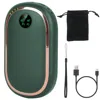 Global Bazaar Portable Rechargeable Hand Warmer - 3 Levels, Double-sided Heating, Power Bank