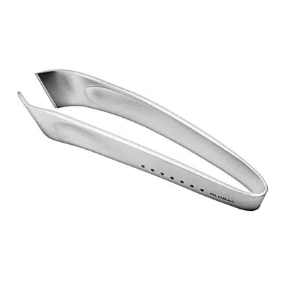Global Classic Curved Fish Bone Tweezers In Silver
