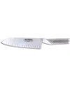 Global Hollow Ground 7in Santoku Knife