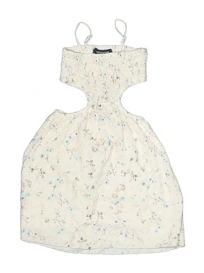 Pre-owned #global Love Kids' Dress In White