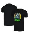 Global Merch Men's Black Rob Zombie Face T-shirt In Black
