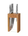 Global Osaka 6-piece Knife Block Set In Brown