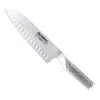 Global Stainless Steel 7 Santoku Knife In Silver