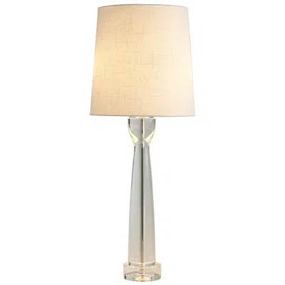 Global Views 36" High Modern Crystal Column Table Lamp