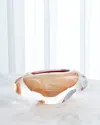 Global Views Abstract Bean Large Vase In Persimmon