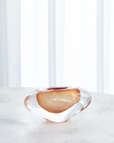 Global Views Abstract Bean Small Vase In Gold