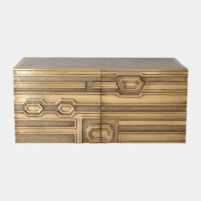 Global Views Abstract Block Cabinet-right-brass