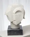 Global Views Abstract Bust In White