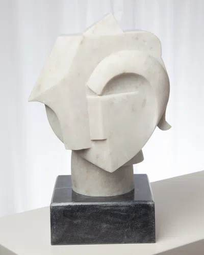 Global Views Abstract Bust In White