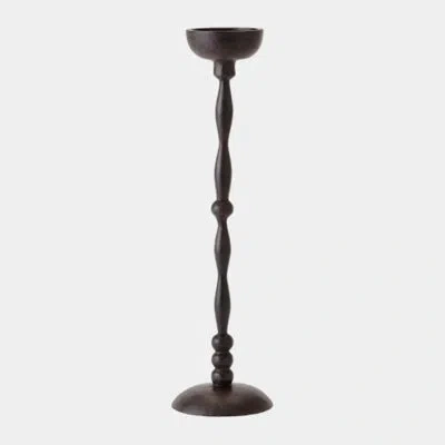 Global Views Achille Candle Holder-lg In Brown